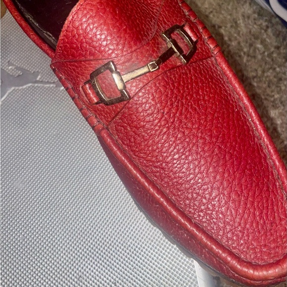 Gucci loafer horsebit size 9 red vibram gum sole clean 10!10 send offer - Picture 12 of 13